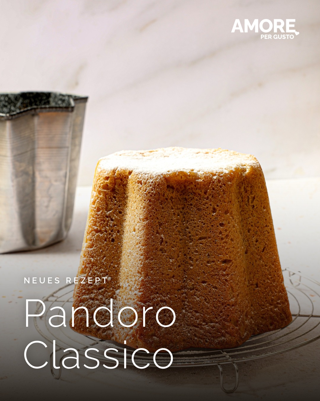 Pandoro Classico — die Zutaten und das fertige Gericht, fotografiert von Stefania Lettini