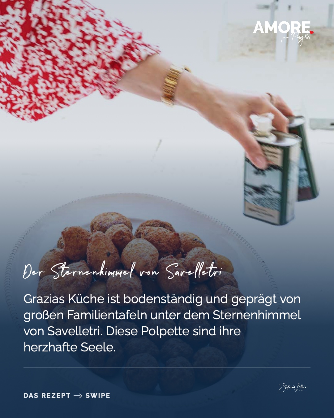 Polpette di Carne — die Zutaten und das fertige Gericht, fotografiert für „Amore per Puglia“